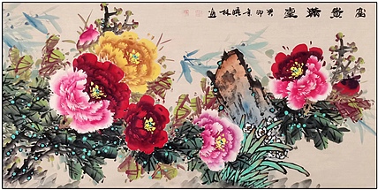 高晓林 （4357）国家一级美术师，江苏省美协会员，四尺厅堂牡丹