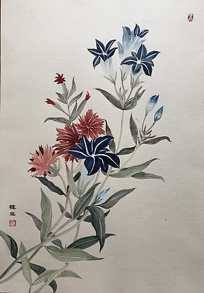 雪中寒蕊 没骨花卉