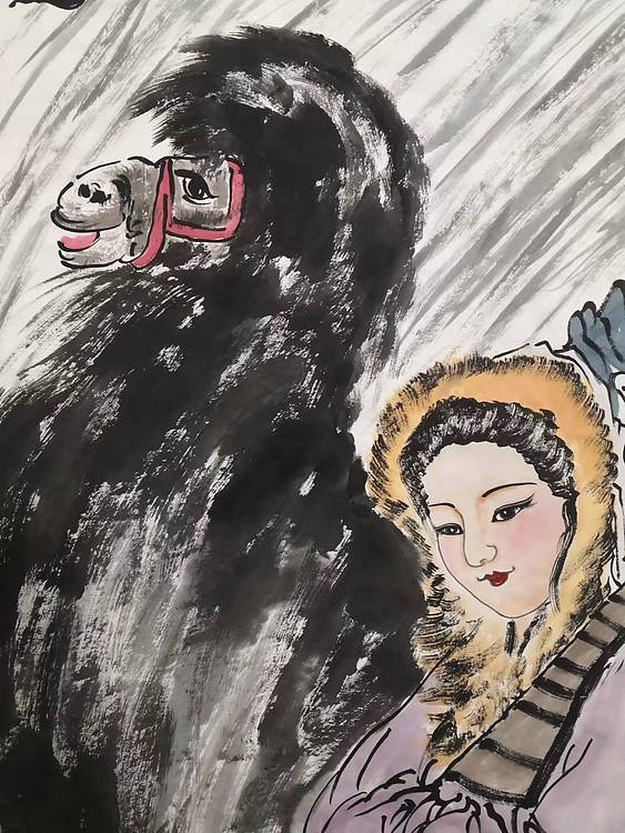 粟承志 出塞图