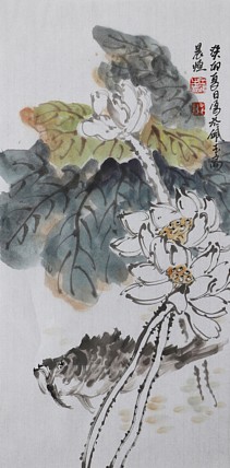 北京美术家协会会员 王鹏 精花鸟