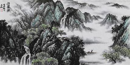 职业画家 教师 李丕民 中国画作品