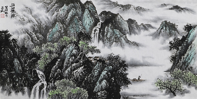 职业画家 教师 李丕民 中国画作品