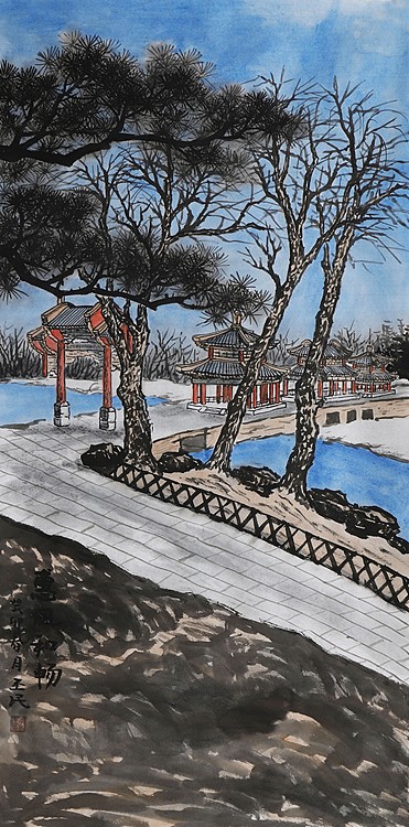 职业画家 教师 李丕民 中国画作品