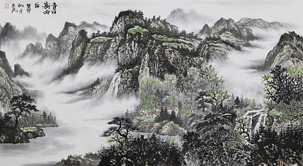 职业画家 教师 李丕民 中国画作品