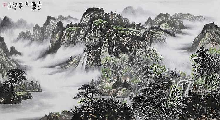 职业画家 教师 李丕民 中国画作品