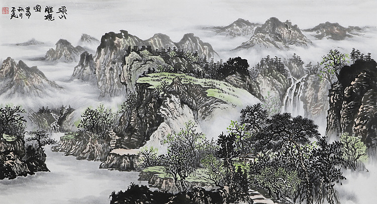 职业画家 教师 李丕民 中国画作品