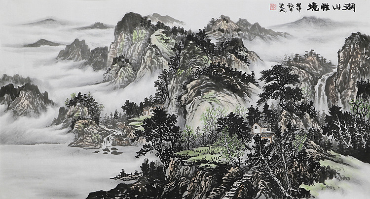 职业画家 教师 李丕民 中国画作品
