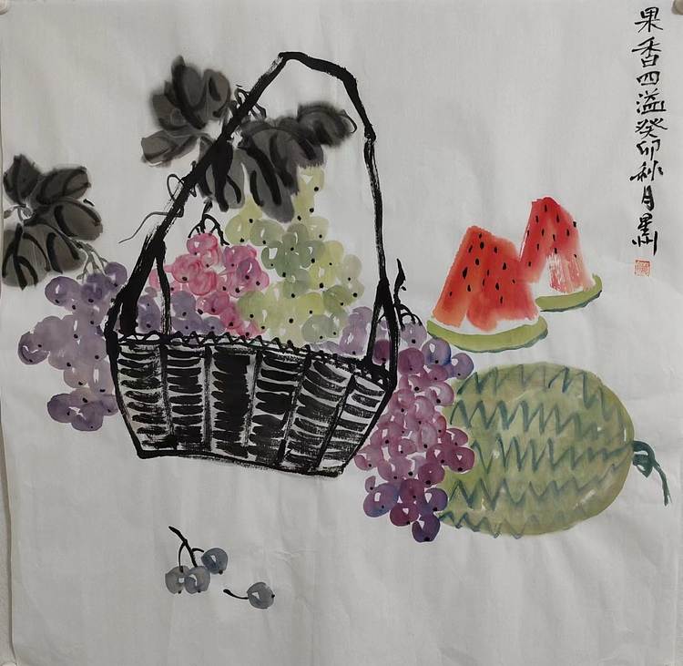 安徽省美协会员 赵星州 果香四溢