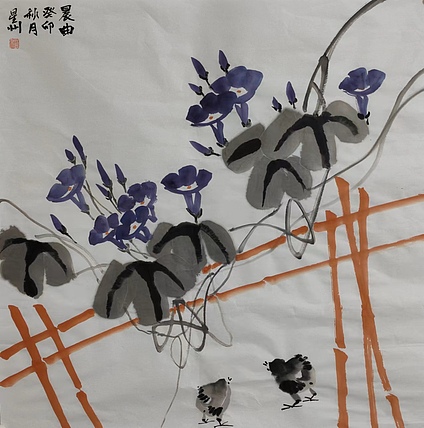 安徽省美协会员 赵星州 晨曲