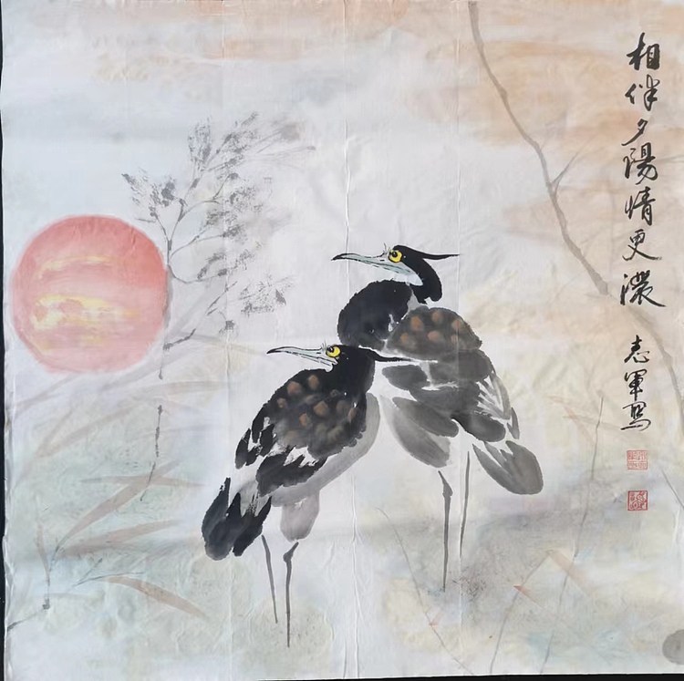 五谷丰登 相伴夕阳情更浓