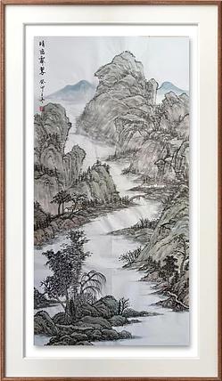 云海松涛 仿古画 晴峦霁翠图