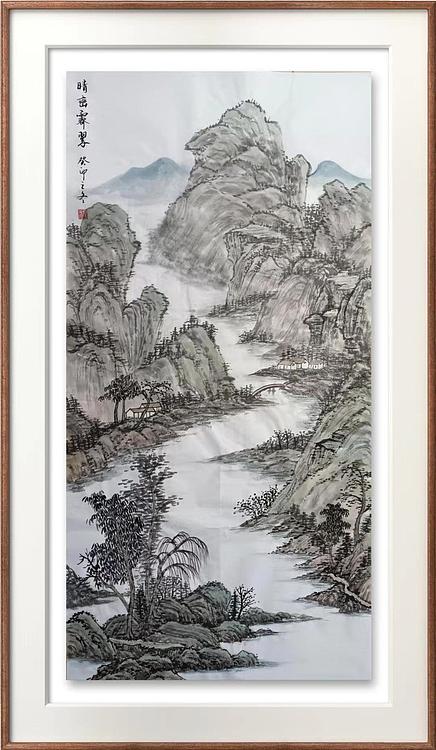 云海松涛 仿古画 晴峦霁翠图