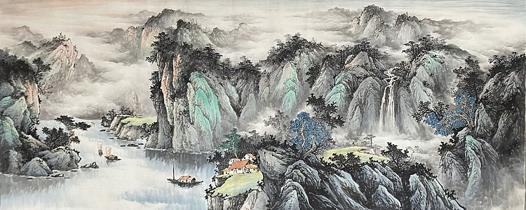 陕西省美术家协会会员，西安市碑林区美术家协会理事，西安中国画学会理事 鲁鹏飞 精品国画