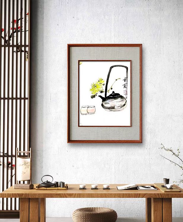 中国老年书画研究会会员 张宝霞 茶趣