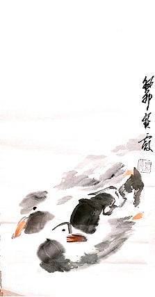 中国老年书画研究会会员 张宝霞 相伴