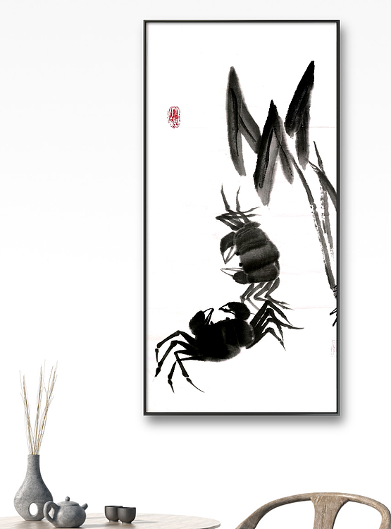 中国老年书画研究会会员 张宝霞 《蟹》