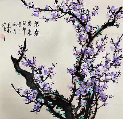 中国国画家协会理事 著名艺术家 谢长虹 精品花鸟画作品
