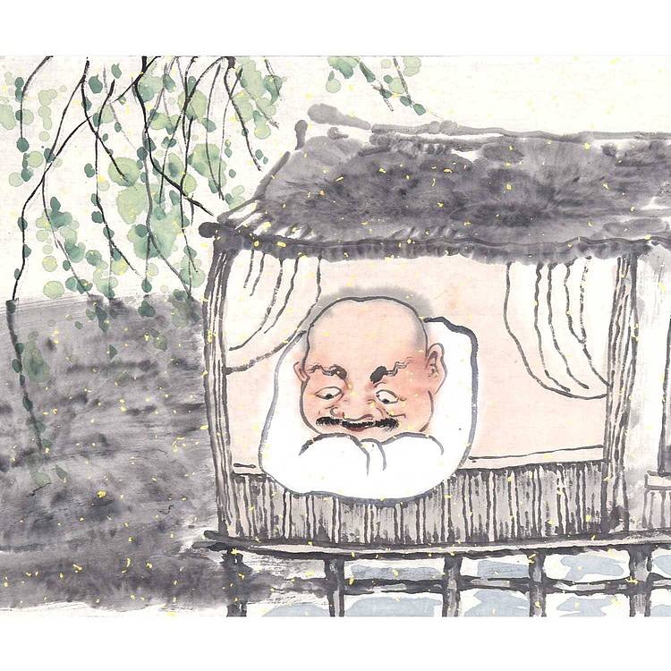 河北美协会员·国家一级美术师 王亚峰《观鱼图》