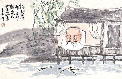 河北美协会员·国家一级美术师 王亚峰《观鱼图》