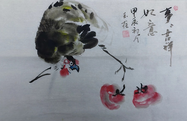 张玉柱 写意花鸟