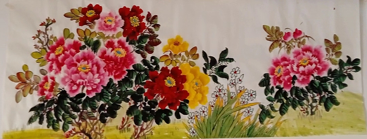 职业书画家 孟红 《富贵花开》或《富贵吉详》也可依据客户要求题款