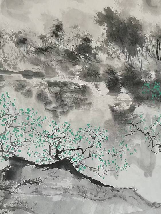 秦广宁 烟雨漓江