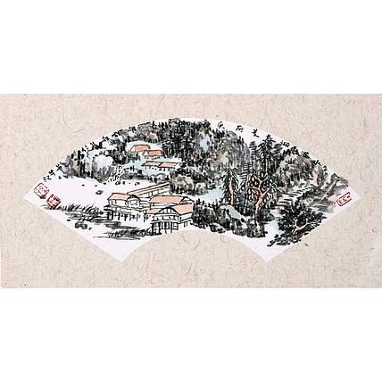 中美协会员 孙开林《水漫荷满湖》山水 12 24
