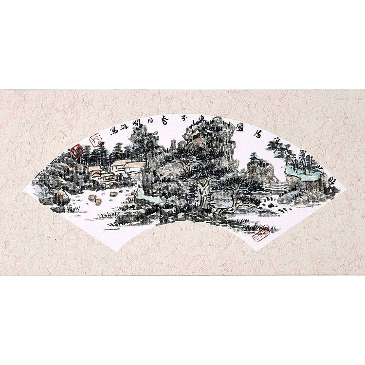 中美协会员 孙开林《山居图》山水 12 24