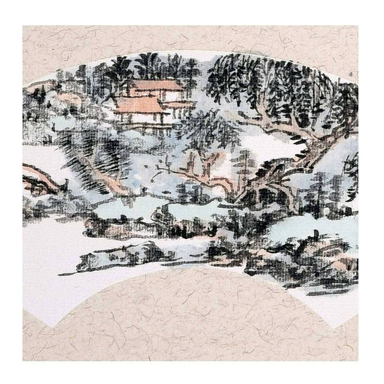 中美协会员 孙开林《江洲浦》山水 12 24