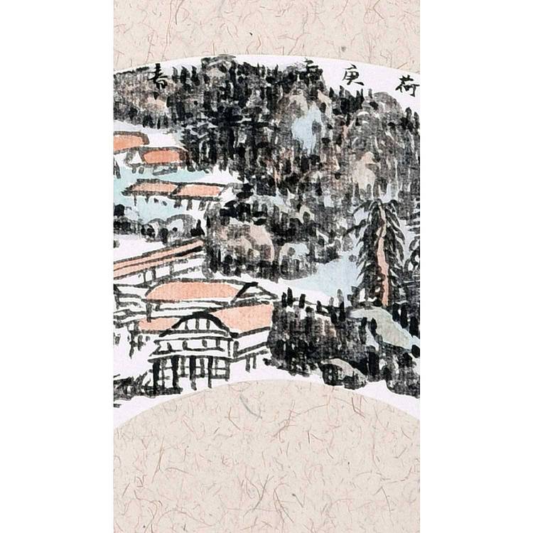 中美协会员 孙开林《水漫荷满湖》山水 12 24