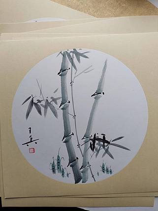 静心虾屋主人 中国书画家协会会员司卫兵（翠竹图）