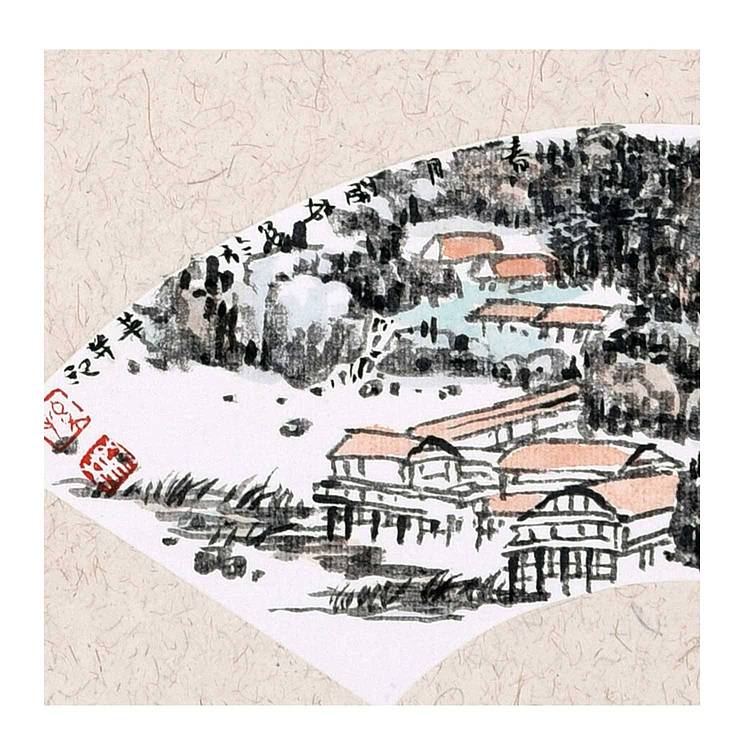 中美协会员 孙开林《水漫荷满湖》山水 12 24