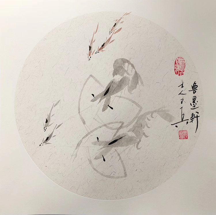 静心虾屋主人 中国书画家协会会员司卫兵（虾趣图）
