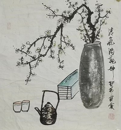 中国老年书画研究会会员 张宝霞 《清气满乾坤》
