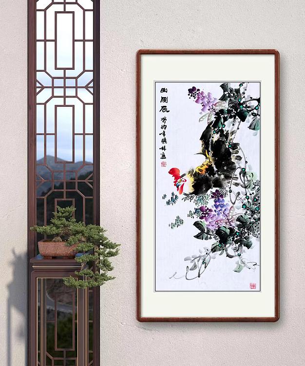 高晓林 （4494）国家一级美术师，江苏省美协会员《田园风》