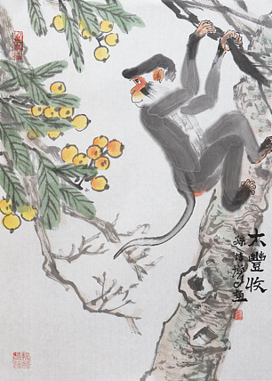 中国美术家协会会员 孙培增 精品国画（带合影）