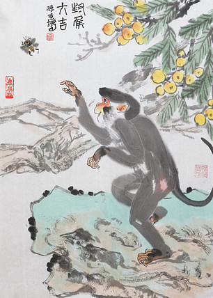 中国美术家协会会员 孙培增 精品国画（带合影）