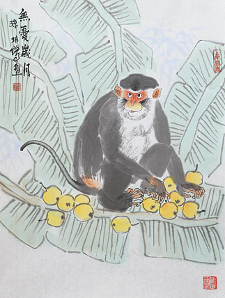 中国美术家协会会员 孙培增 精品国画（带合影）