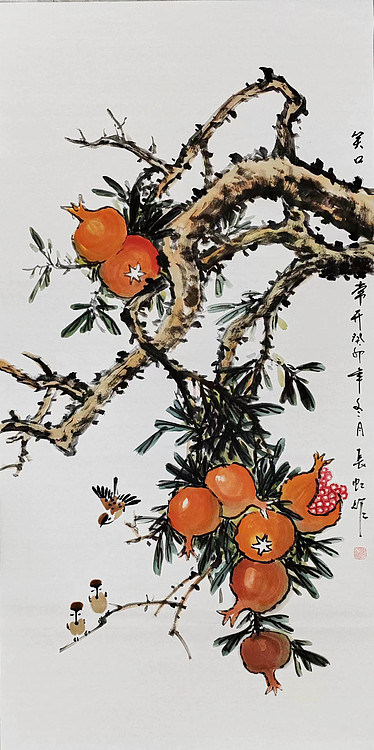 中国国画家协会理事 著名艺术家 谢长虹 精品国画作品