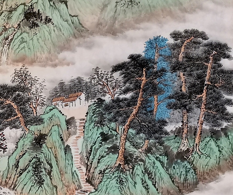 刘辉 碧峰晴岚图