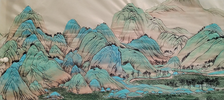 雪晴 千里江山图