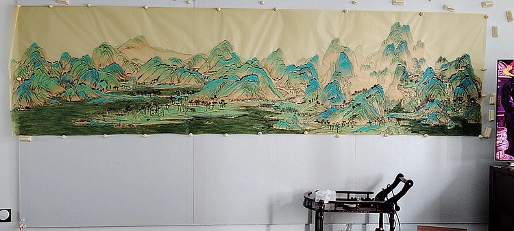 雪晴 千里江山图