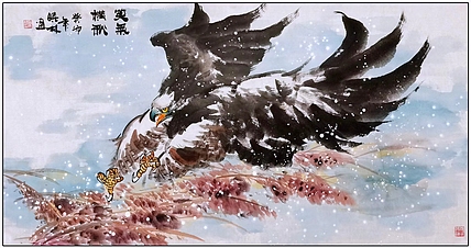 高晓林 （4520）国家一级美术师，江苏省美协会员《英气横秋》