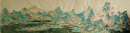 雪晴 千里江山图