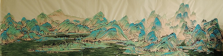 雪晴 千里江山图