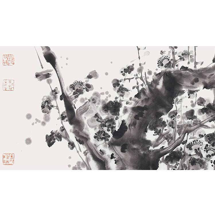 陕西省美协书协会员 王录山《知心伴侣》花鸟 138 35