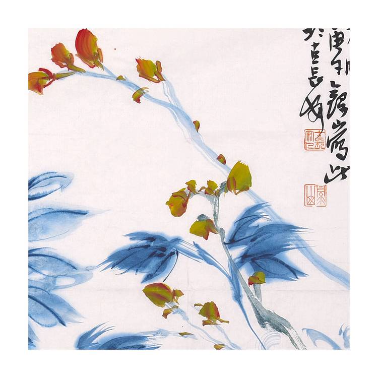 陕西省美协书协会员 王录山《春晖》花鸟 70 54