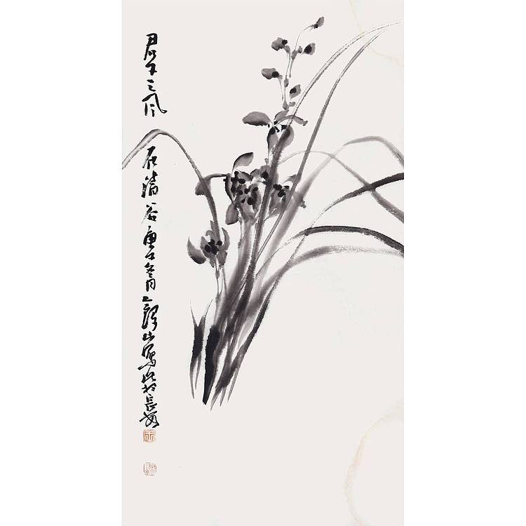 陕西省美协书协会员 王录山《君子之风》花鸟 61 32