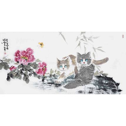 西安美协会员 王瑞霄《富贵图》花鸟 137 69