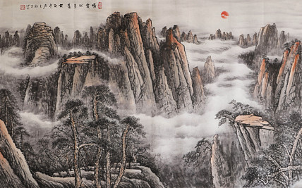 国家一级美术师 王朝才 精品山水